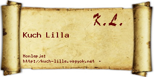 Kuch Lilla névjegykártya